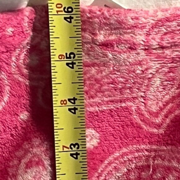 Pink Polyester Hamsa Patterned Throw Blanket - Picture 6 of 7